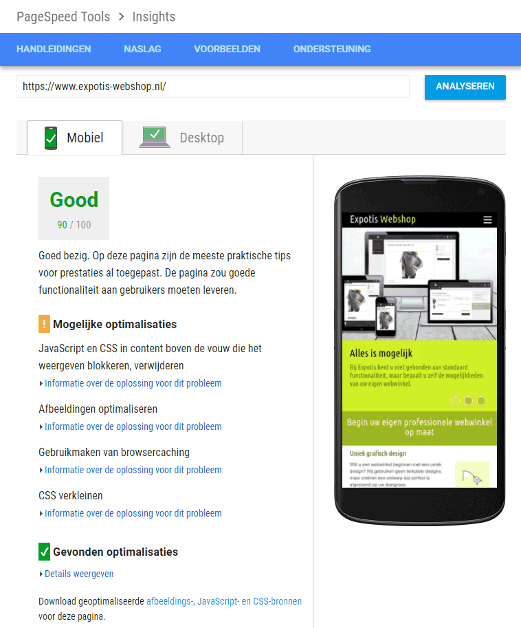 Expotis Webshop
